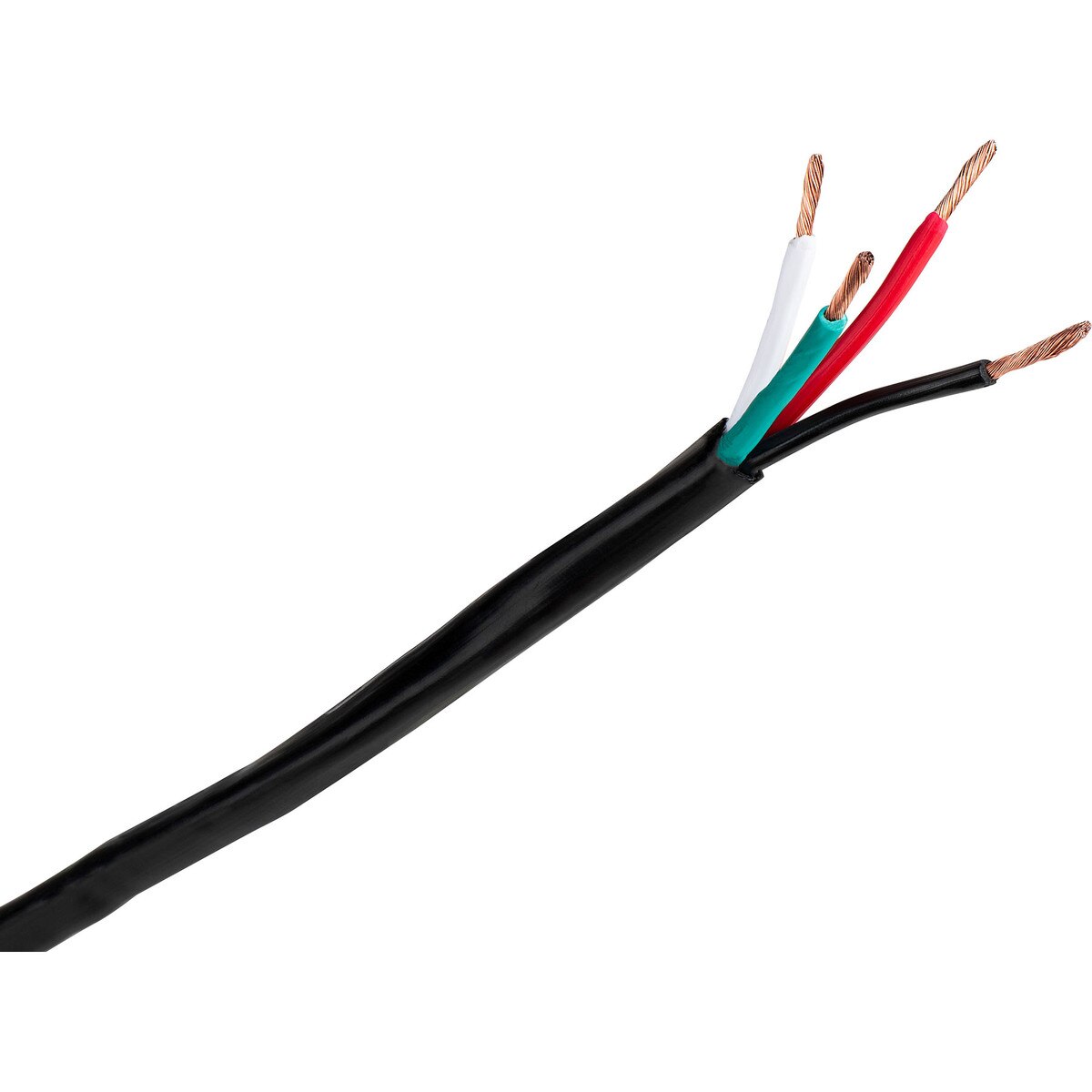 16 AWG 4C Outdoor UV Resistant Direct Burial Speaker Cable 250 ft. Black